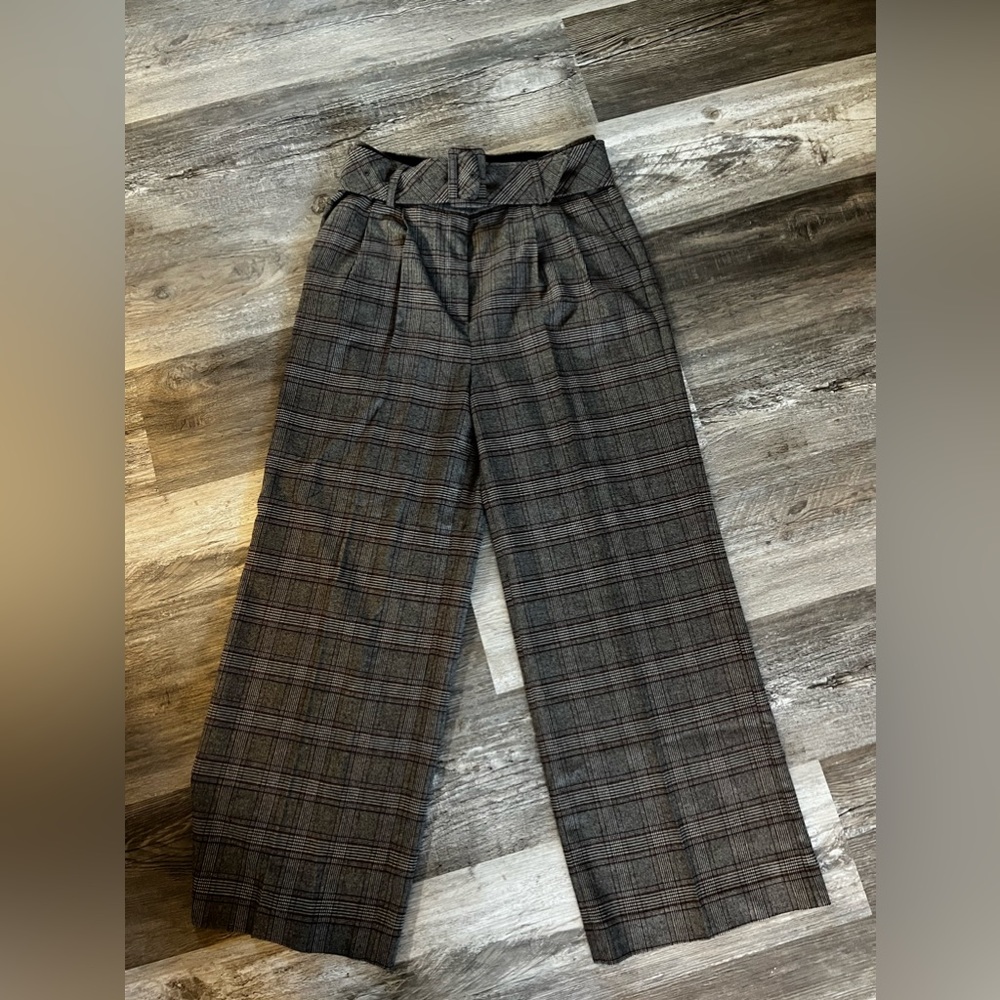 EXPRESS High Rise Wide Leg Trousers Size 8S